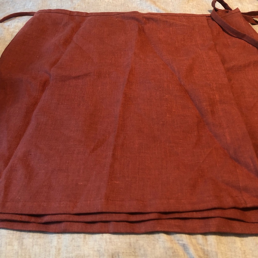 Linen wrap skirt